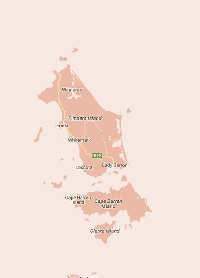 flinders island map